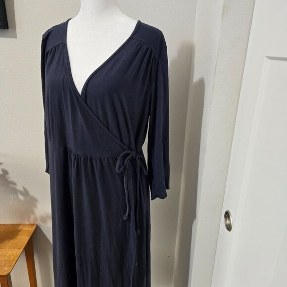 NWT Fresh Produce Midi Wrap Me Up Dress Twilight Dark Gray - Sz XL - Picture 2 of 10
